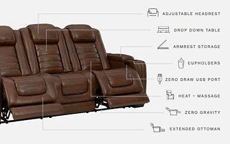 Backtrack Power Reclining Sofa - MR ZEE FURNITURE