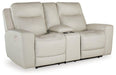 Mindanao Power Reclining Loveseat with Console - MR ZEE FURNITURE