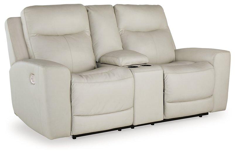 Mindanao Power Reclining Loveseat with Console - MR ZEE FURNITURE