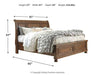 Flynnter Bed with 2 Storage Drawers - MR ZEE FURNITURE