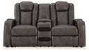 Fyne-Dyme Power Reclining Loveseat with Console - MR ZEE FURNITURE