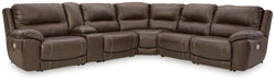 Dunleith 6-Piece Sectional w/ Recliner - MR ZEE FURNITURE