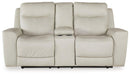 Mindanao Power Reclining Loveseat with Console - MR ZEE FURNITURE