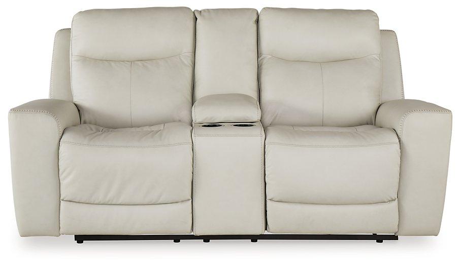 Mindanao Power Reclining Loveseat with Console - MR ZEE FURNITURE