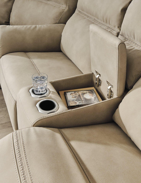 Next-Gen DuraPella Power Reclining Loveseat with Console - MR ZEE FURNITURE