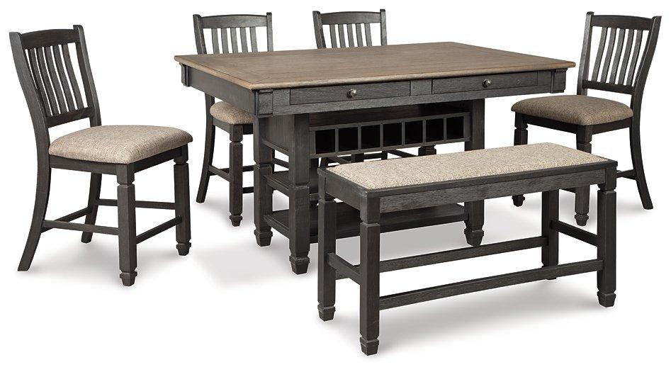 Tyler Creek Counter Height Dining Set - MR ZEE FURNITURE