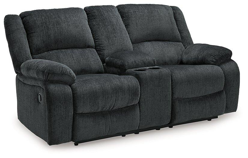 Draycoll Reclining Loveseat with Console - MR ZEE FURNITURE