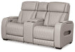 Boyington Power Reclining Loveseat with Console - MR ZEE FURNITURE