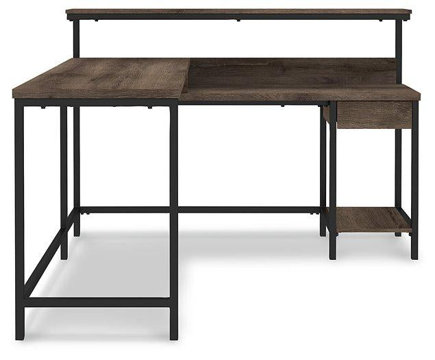 Arlenbry Home Office L-Desk with Storage - MR ZEE FURNITURE