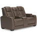 High Impact Power Reclining Loveseat with Console - MR ZEE FURNITURE