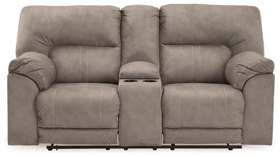 Cavalcade Power Reclining Loveseat with Console - MR ZEE FURNITURE