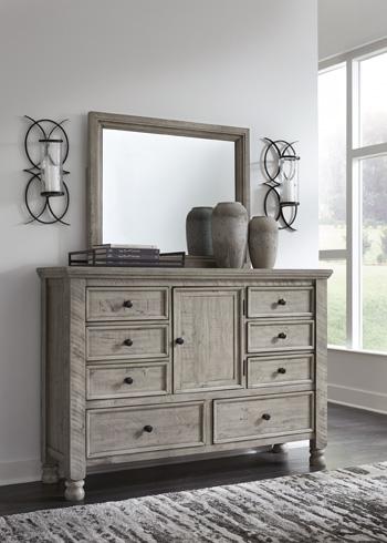 Harrastone Dresser and Mirror - MR ZEE FURNITURE