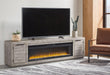 Naydell 92" TV Stand with Electric Fireplace - MR ZEE FURNITURE