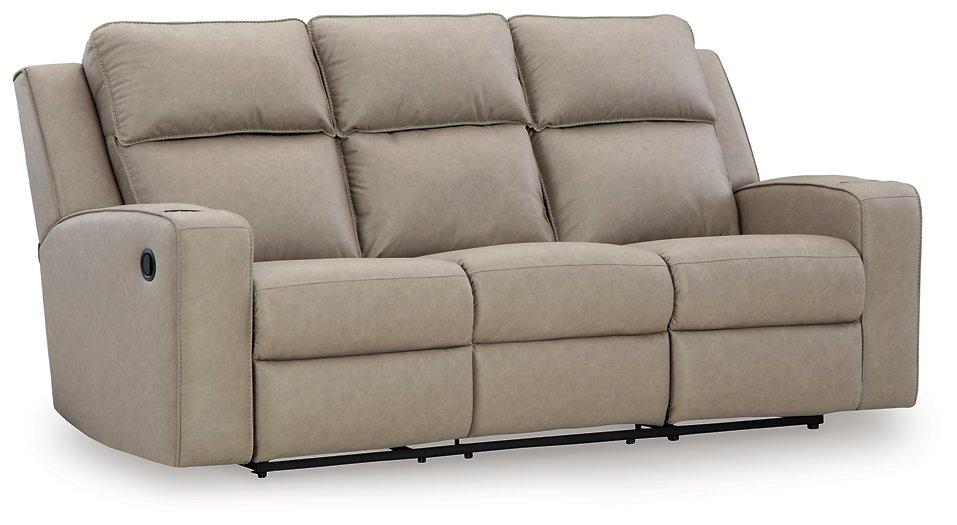 Lavenhorne Reclining Sofa with Drop Down Table - MR ZEE FURNITURE