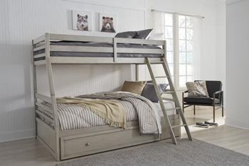 Lettner Youth Bunk Bed with 1 Large Storage Drawer - MR ZEE FURNITURE