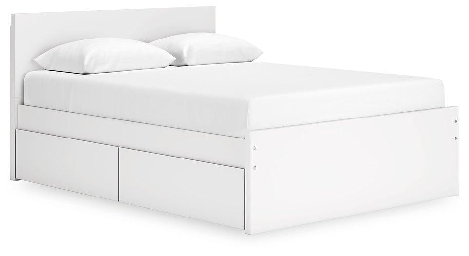 Onita Panel Bed with 1 Side Storage - MR ZEE FURNITURE