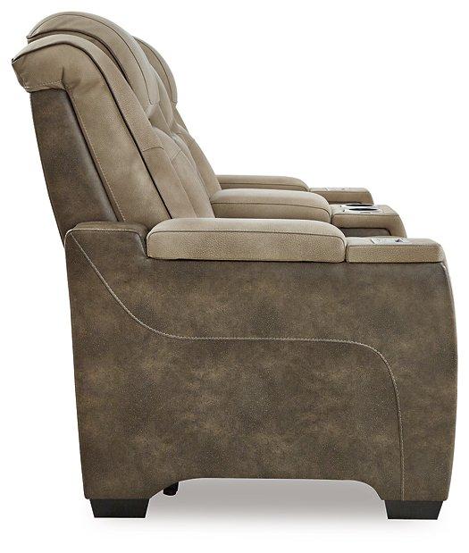 Next-Gen DuraPella Power Reclining Loveseat with Console - MR ZEE FURNITURE