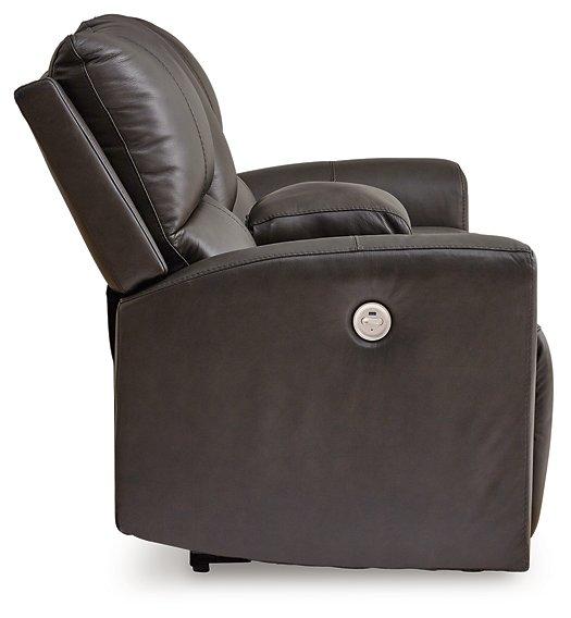 Boxmere Power Reclining Loveseat with Console - MR ZEE FURNITURE