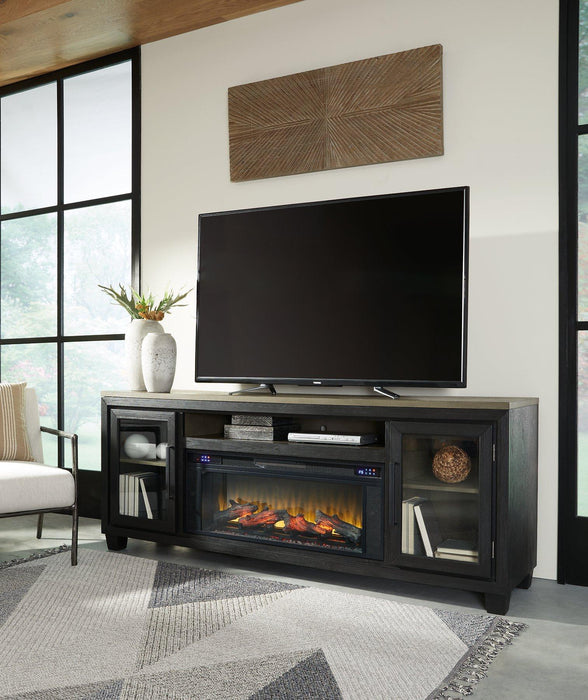 Foyland 83" TV Stand with Electric Fireplace - MR ZEE FURNITURE