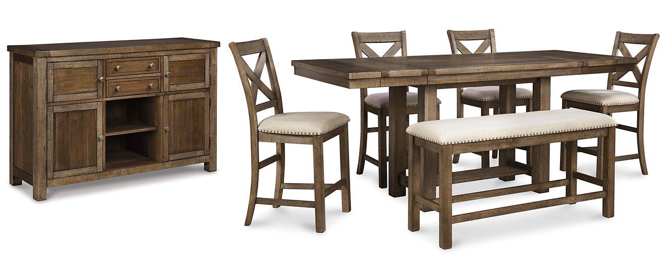 Moriville Counter Height Dining Set - MR ZEE FURNITURE