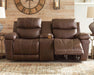 Edmar Power Reclining Loveseat with Console - MR ZEE FURNITURE