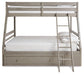 Lettner Youth Bunk Bed with 1 Large Storage Drawer - MR ZEE FURNITURE