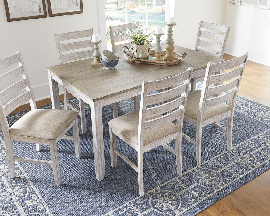 Skempton Dining Table and Chairs (Set of 7) - MR ZEE FURNITURE