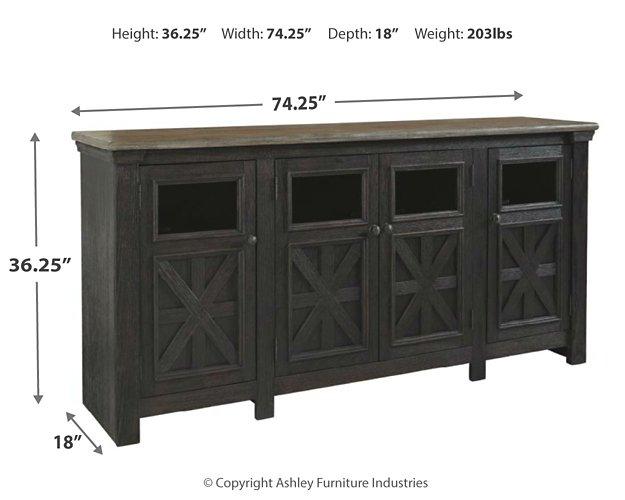 Tyler Creek 74" TV Stand - MR ZEE FURNITURE