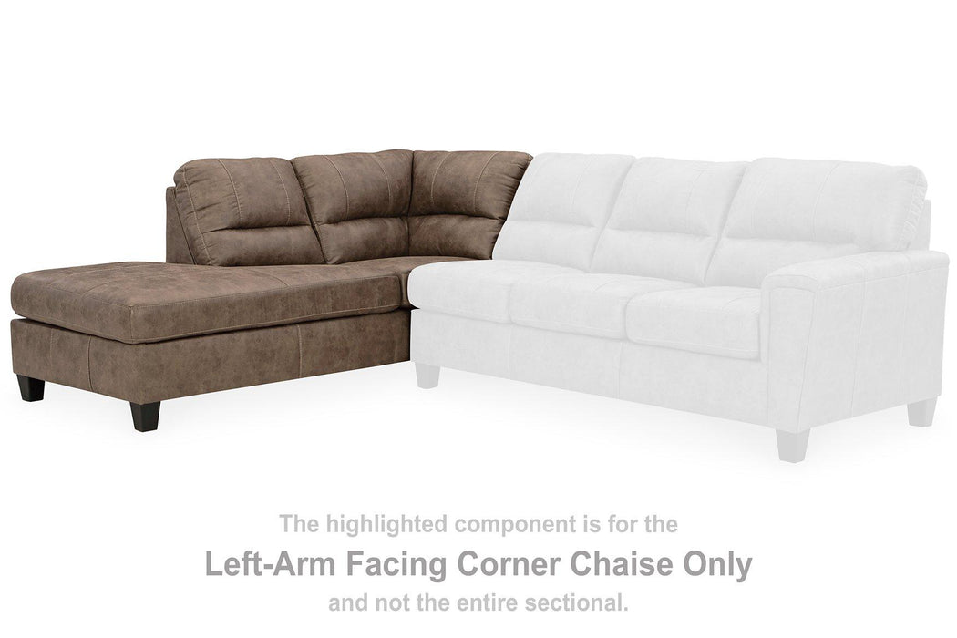 Navi 2-Piece Sectional Sofa Chaise - MR ZEE FURNITURE