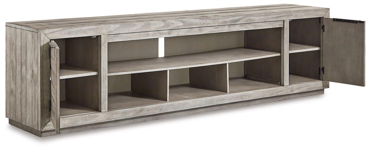 Naydell 92" TV Stand with Electric Fireplace - MR ZEE FURNITURE