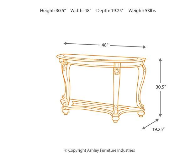 Norcastle Sofa/Console Table - MR ZEE FURNITURE