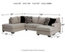 Megginson 2-Piece Sectional with Chaise - MR ZEE FURNITURE