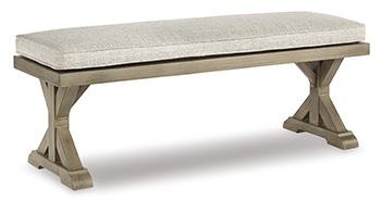 Beachcroft Outdoor Bench with Cushion - MR ZEE FURNITURE