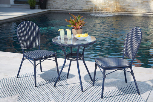 Odyssey Blue Outdoor Table and Chairs (Set of 3) - MR ZEE FURNITURE