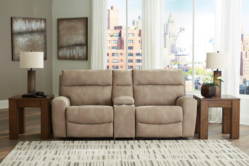 Next-Gen DuraPella Power Reclining Sectional Loveseat with Console - MR ZEE FURNITURE