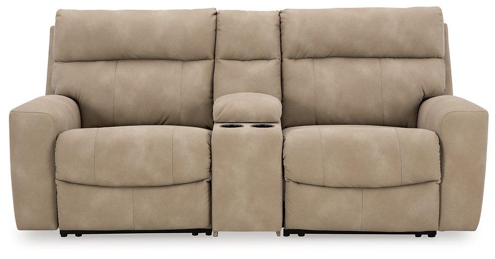 Next-Gen DuraPella Power Reclining Sectional Loveseat with Console - MR ZEE FURNITURE