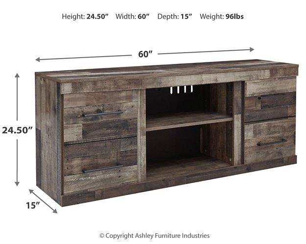 Derekson TV Stand with Electric Fireplace - MR ZEE FURNITURE