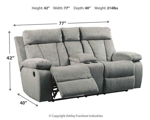 Mitchiner Reclining Loveseat with Console - MR ZEE FURNITURE