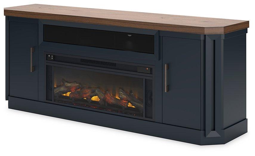 Landocken 83" TV Stand with Electric Fireplace - MR ZEE FURNITURE