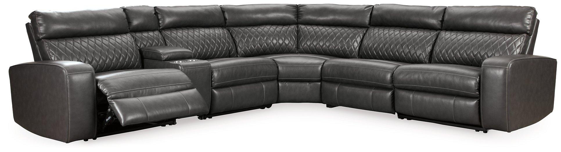 Samperstone Power Reclining Sectional - MR ZEE FURNITURE