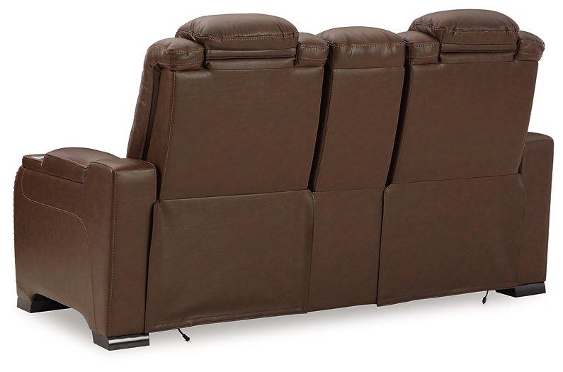 The Man-Den Power Reclining Loveseat with Console - MR ZEE FURNITURE