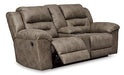 Stoneland Reclining Loveseat with Console - MR ZEE FURNITURE