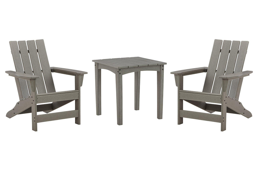 Visola Outdoor Adirondack Chair Set with End Table - MR ZEE FURNITURE