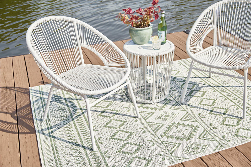 Mandarin Cape Outdoor Table and Chairs (Set of 3) - MR ZEE FURNITURE