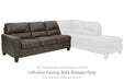 Navi 2-Piece Sleeper Sectional with Chaise - MR ZEE FURNITURE