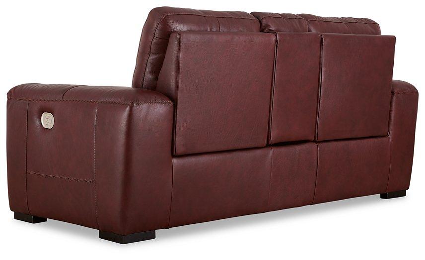 Alessandro Power Reclining Loveseat with Console - MR ZEE FURNITURE