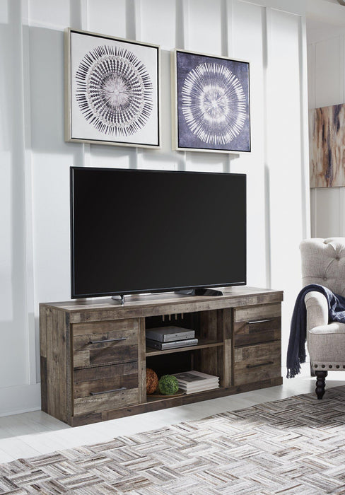 Derekson TV Stand with Electric Fireplace - MR ZEE FURNITURE