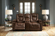 Owner's Box Power Reclining Loveseat with Console - MR ZEE FURNITURE