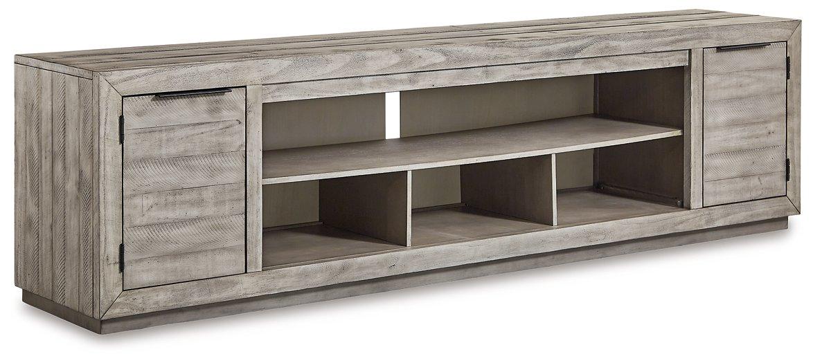 Naydell 92" TV Stand with Electric Fireplace - MR ZEE FURNITURE