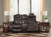 Warnerton Power Reclining Loveseat with Console - MR ZEE FURNITURE